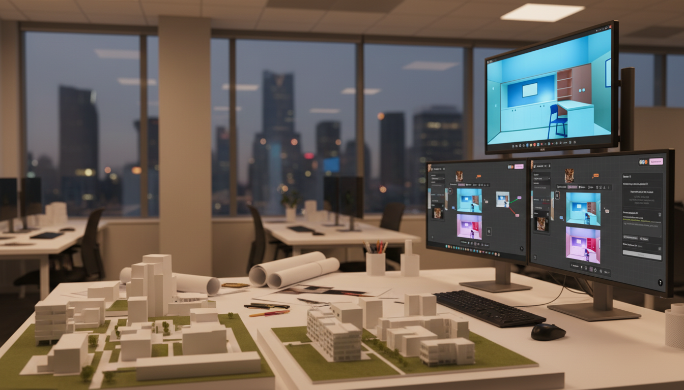 Architectural visualisation created in the Gendo design canvas