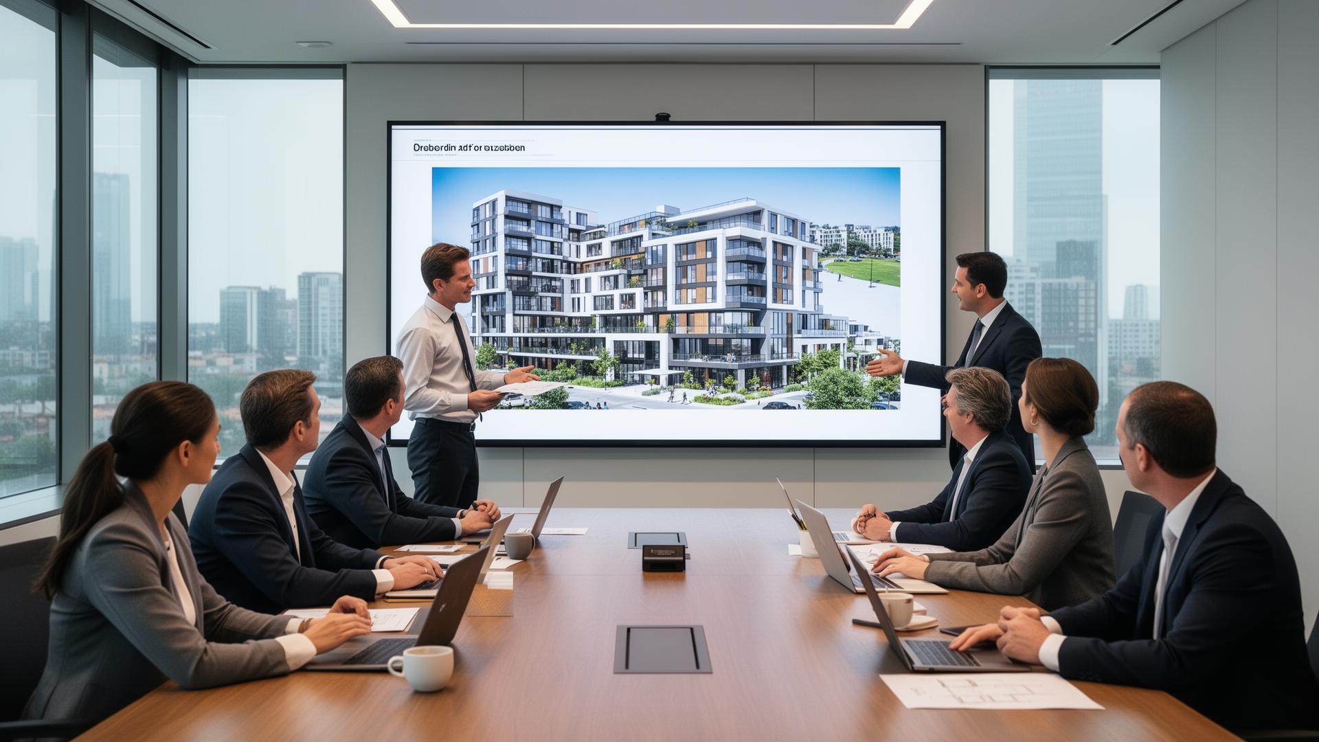 Client presentation with AI-generated architectural visualisations