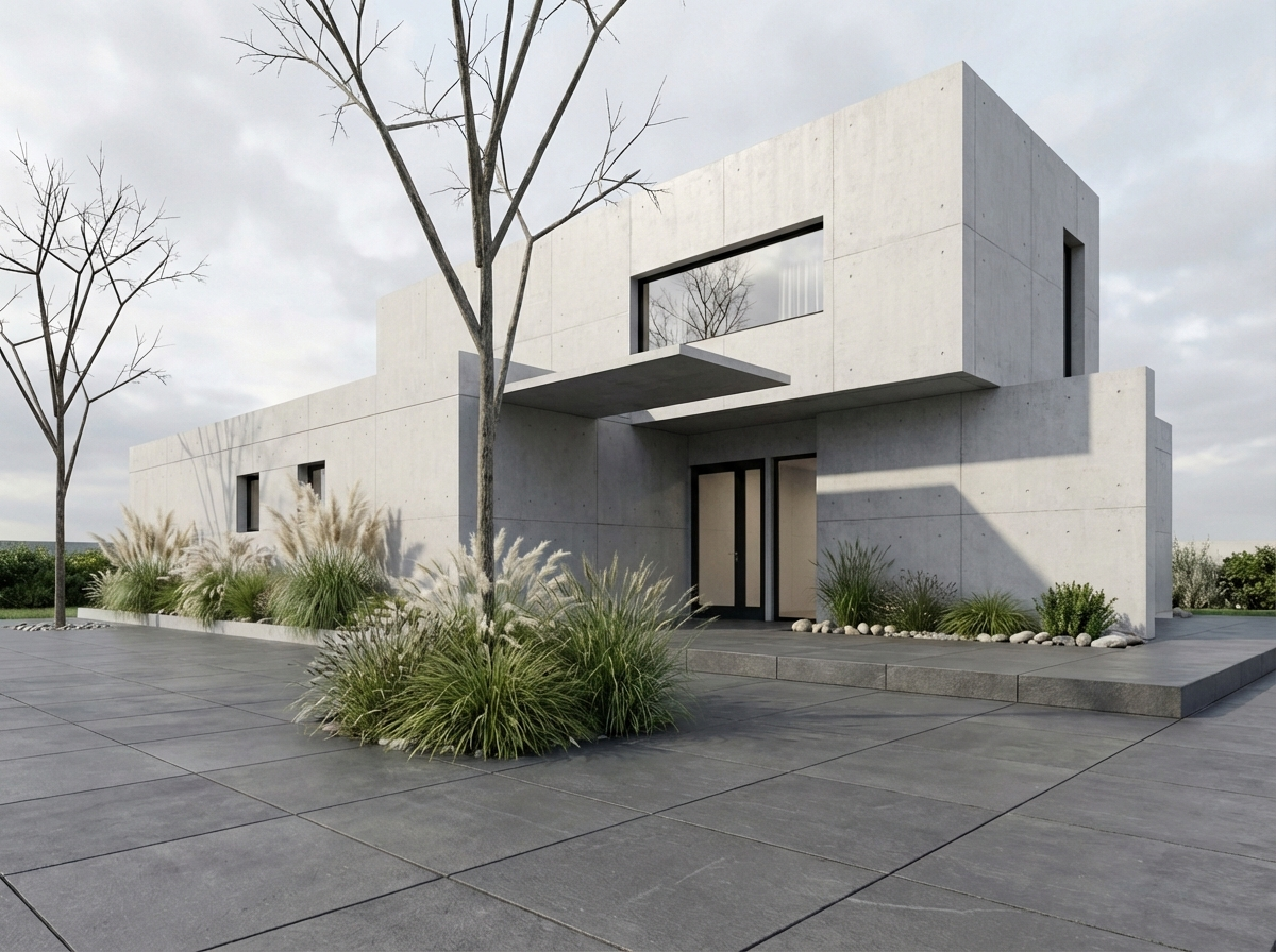 AI material variation A — timber facade