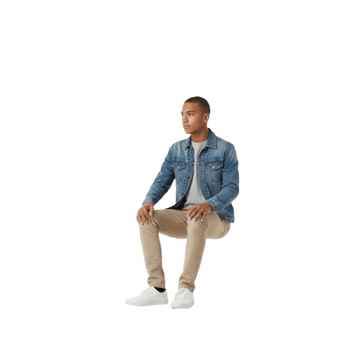 Sitting Hispanic Male PNG — Free Cut-out for Architectural Renders