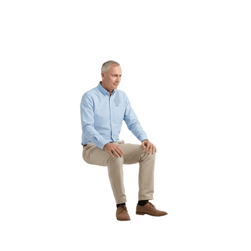 Sitting Caucasian Male PNG — Free Cut-out for Architectural Renders