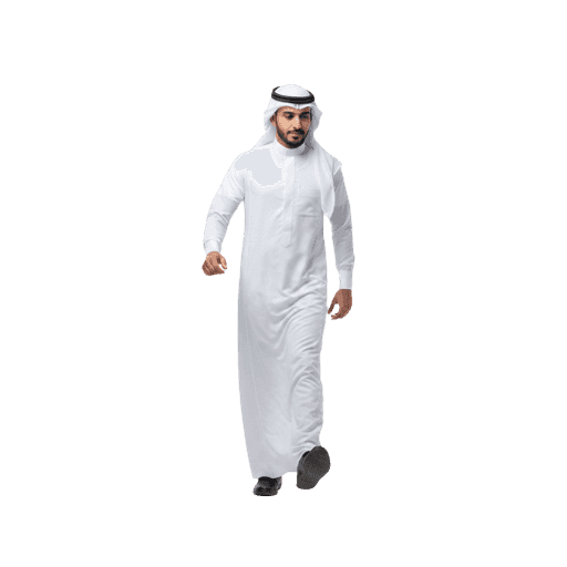 Walking Arabic Male PNG — Free Cut-out for Architectural Renders