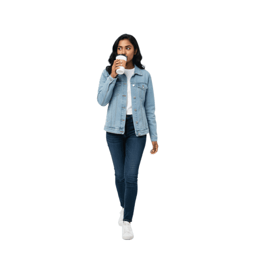 Walking Indian Female PNG — Free Cut-out for Architectural Renders