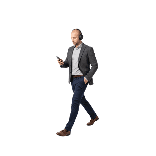 Walking Caucasian Male PNG — Free Cut-out for Architectural Renders