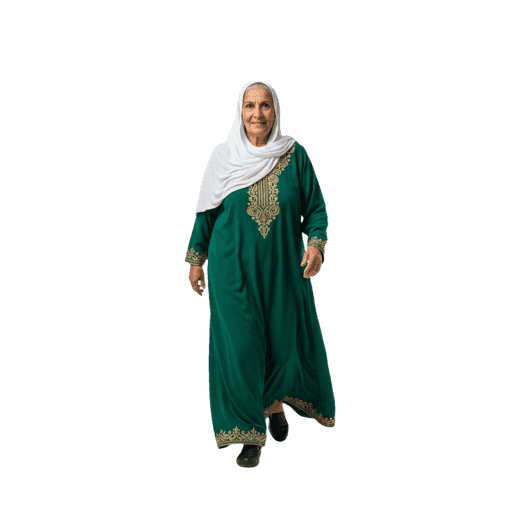 Walking Arabic Female PNG — Free Cut-out for Architectural Renders