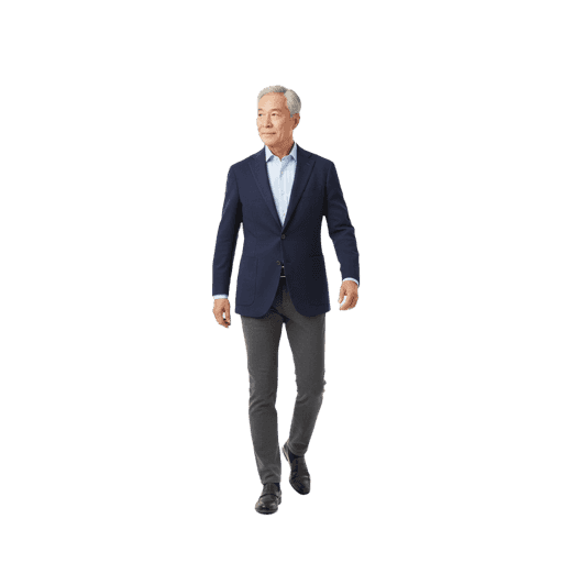 Walking Asian Male PNG — Free Cut-out for Architectural Renders