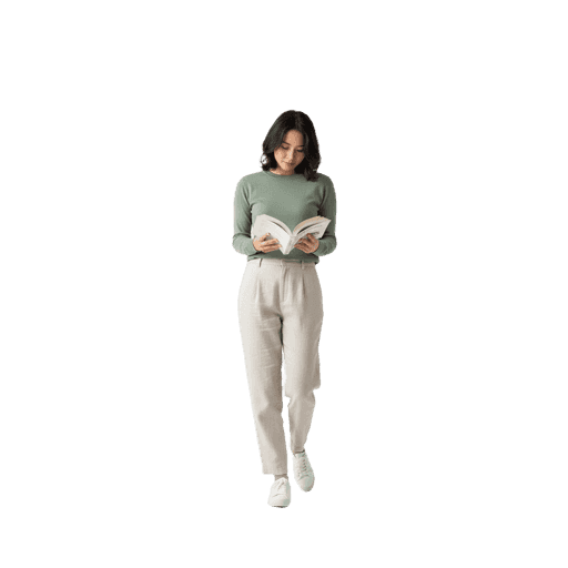 Walking Asian Female PNG — Free Cut-out for Architectural Renders