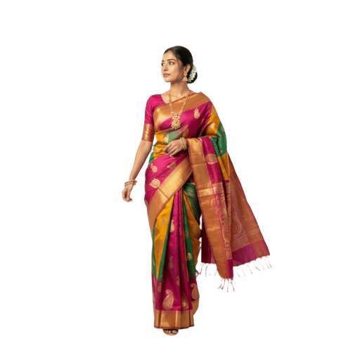 Walking Indian Female PNG — Free Cut-out for Architectural Renders