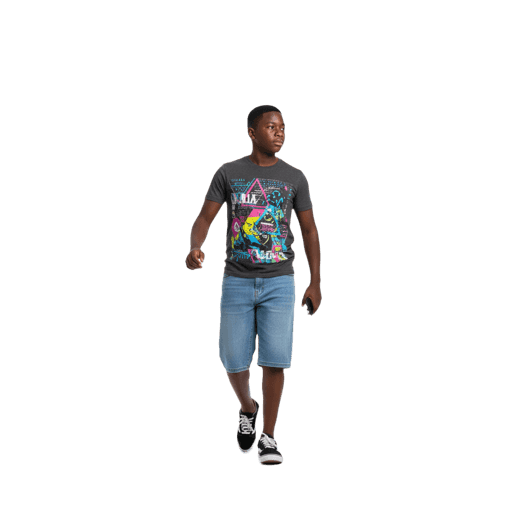 Walking African Male PNG — Free Cut-out for Architectural Renders
