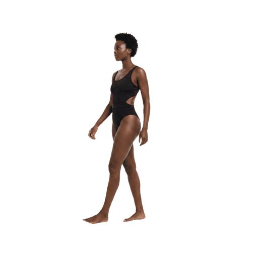 Walking African Female PNG — Free Cut-out for Architectural Renders