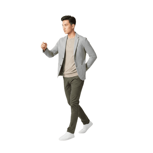 Walking Asian Male PNG — Free Cut-out for Architectural Renders