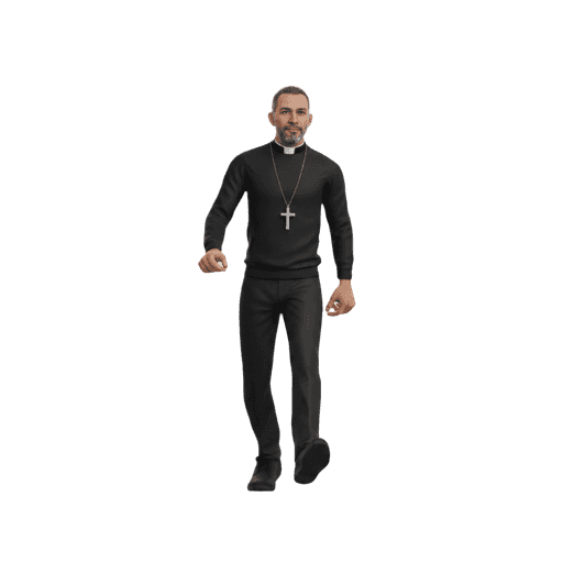 Walking Hispanic Male PNG — Free Cut-out for Architectural Renders