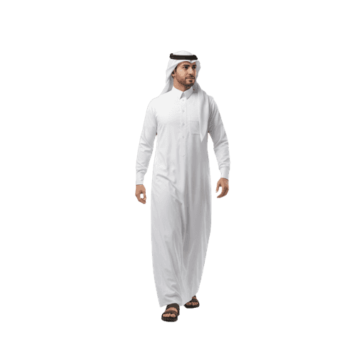Walking Arabic Male PNG — Free Cut-out for Architectural Renders