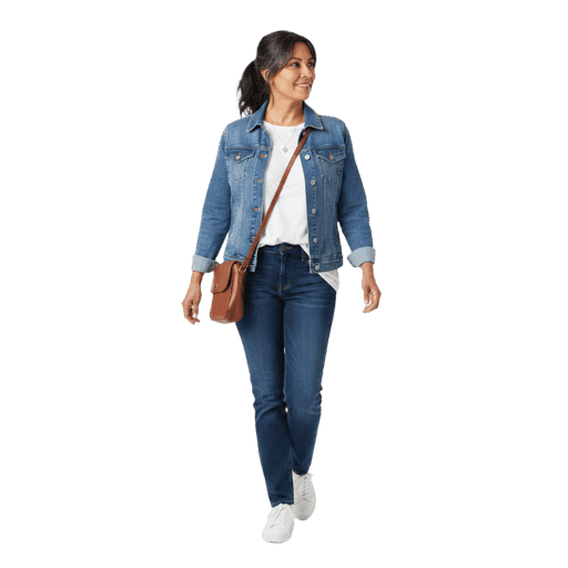 Walking Hispanic Female PNG — Free Cut-out for Architectural Renders