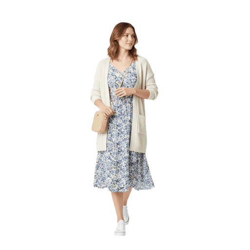 Walking Caucasian Female PNG — Free Cut-out for Architectural Renders
