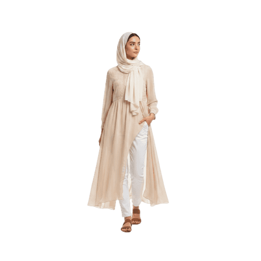 Walking Arabic Female PNG — Free Cut-out for Architectural Renders