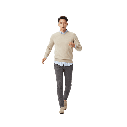 Walking Asian Male PNG — Free Cut-out for Architectural Renders